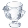 Lot de 2 coquetiers en verre