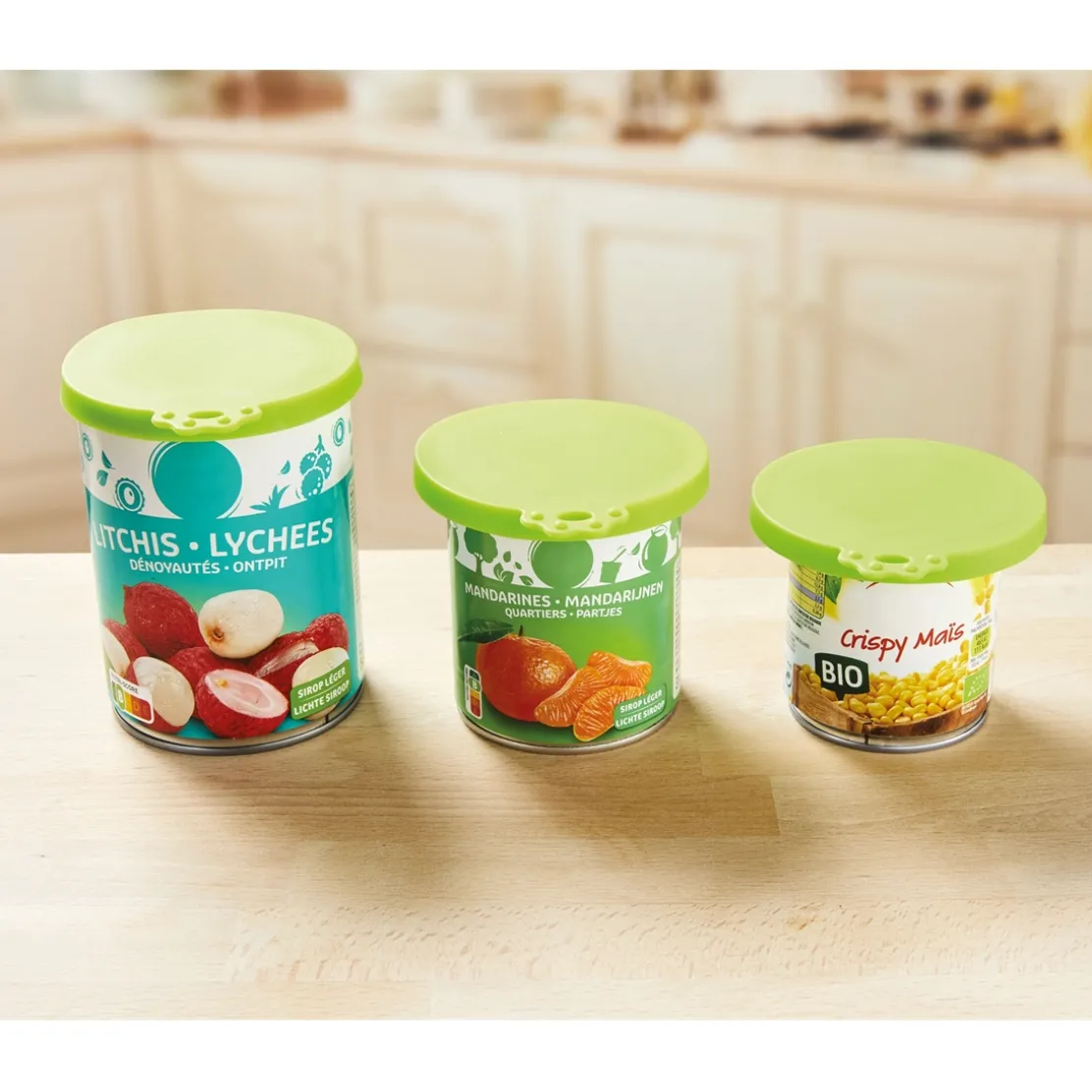 Lot de 2 couvercles universels conserves