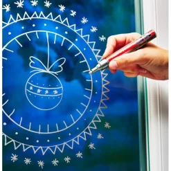 Lot de 2 craies liquides argent + or