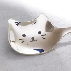 Lot de 4 cuillères chat inox