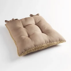 Lot de 2 galettes de chaise réversibles