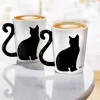 Lot de 2 mugs anses chat
