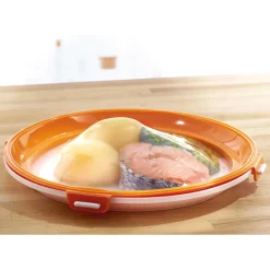 Lot de 2 ou 4 plats de conservation ronds