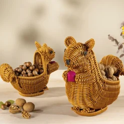 Lot de 2 paniers écureuils