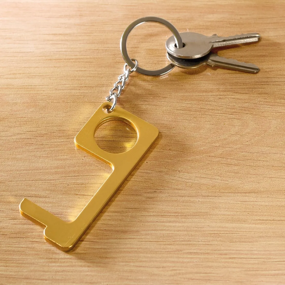 Lot de 2 porte-clés évite-contamination