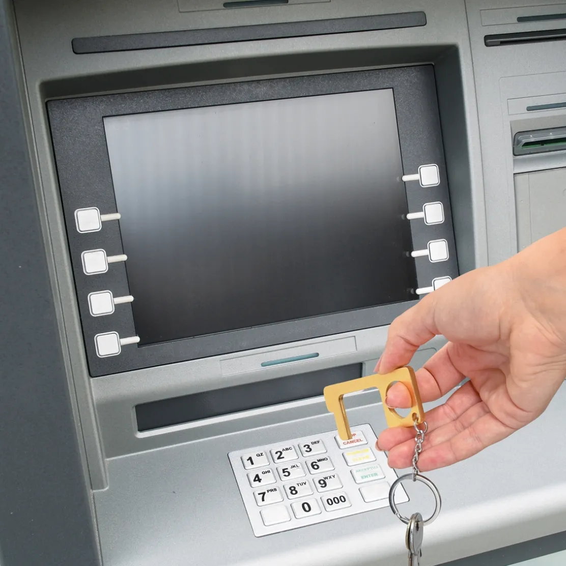 Lot de 2 porte-clés évite-contamination