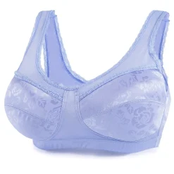 Lot de 2 Satin Bra Lot n°2 : Rose + bleu - taille M