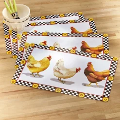 Lot de 4 sets de table basse-cour