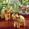 Lot de 2 statuettes éléphants