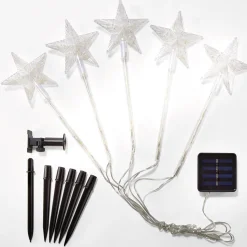 Lot de 5 étoiles solaires