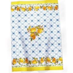 Lot de 2 torchons citron