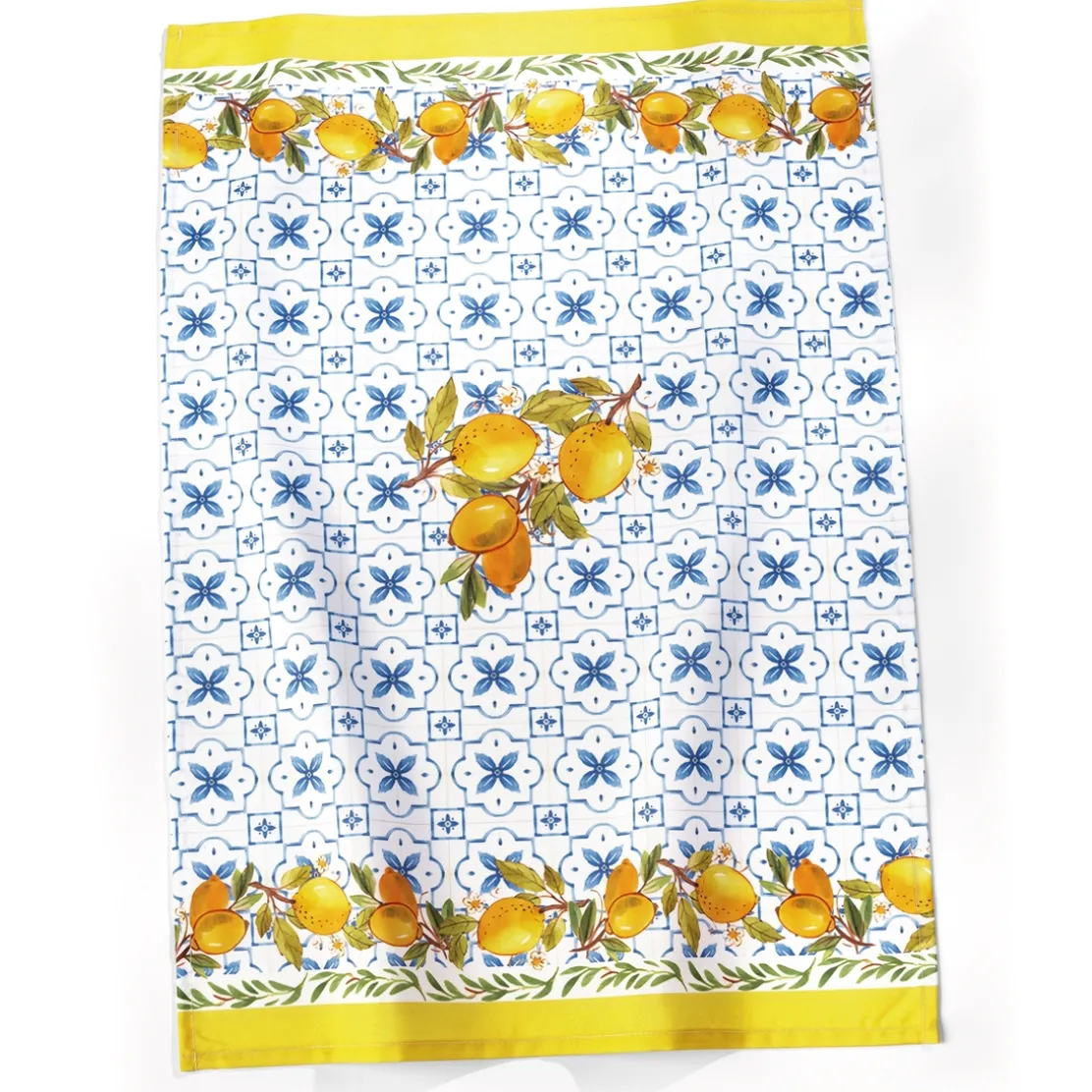 Lot de 2 torchons citron