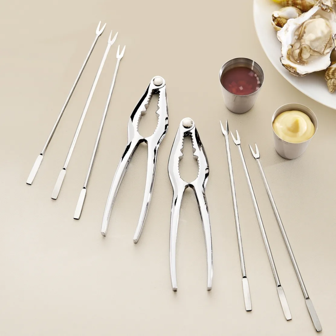 Lot ustensiles crustacés 10 pièces