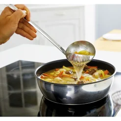 Louche écumoire inox