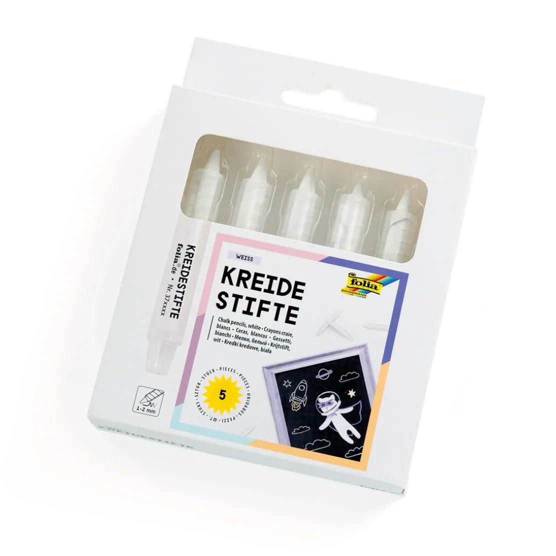 Marqueurs craie blancs