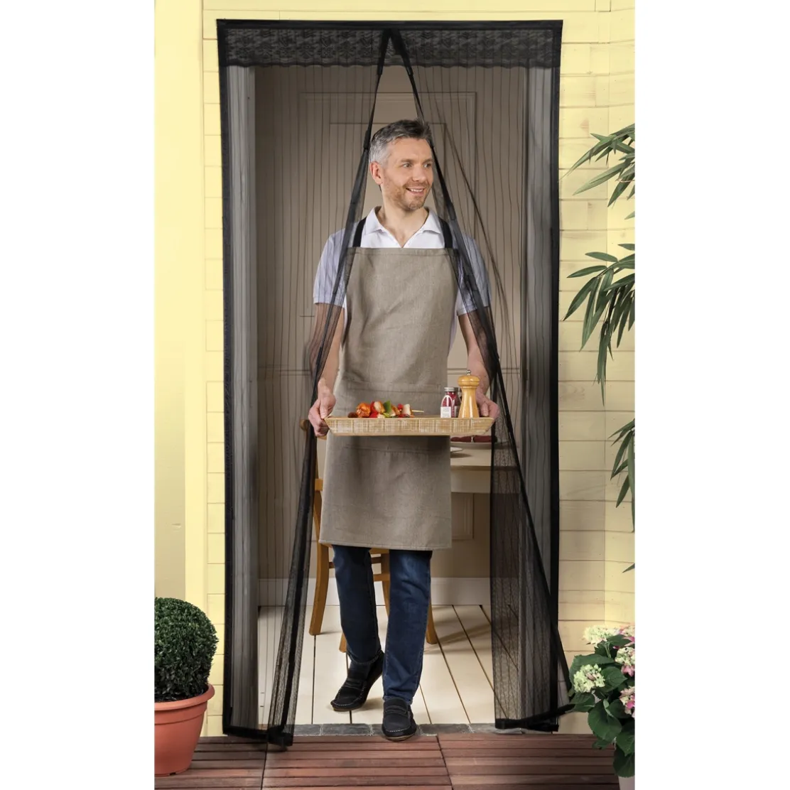 Moustiquaire magnétique pour porte ou lot de 2