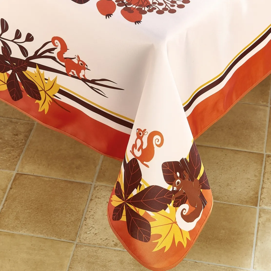 Nappe baies d'automne ronde ou rectangle