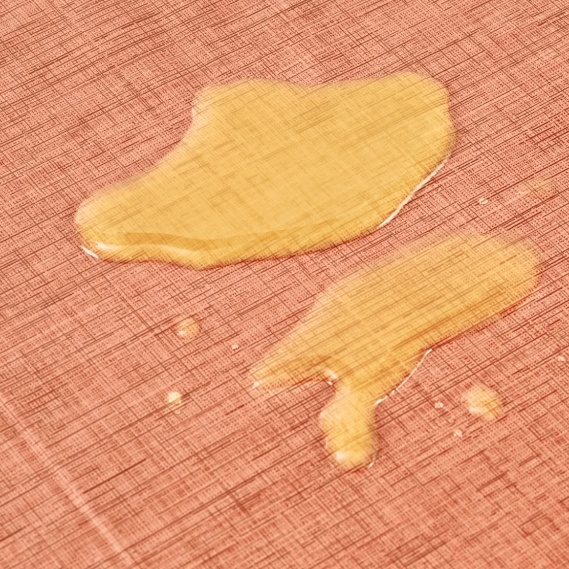 Nappe cirée effet tissage Potiron rectangle 140X200 cm