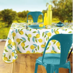 Nappe imprimée citron de Menton Rectangulaire