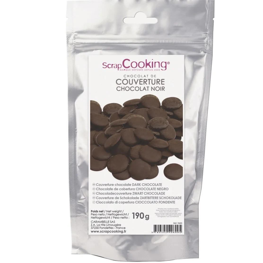 Palets chocolat noir