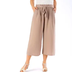 Pantacourt bleu ou beige