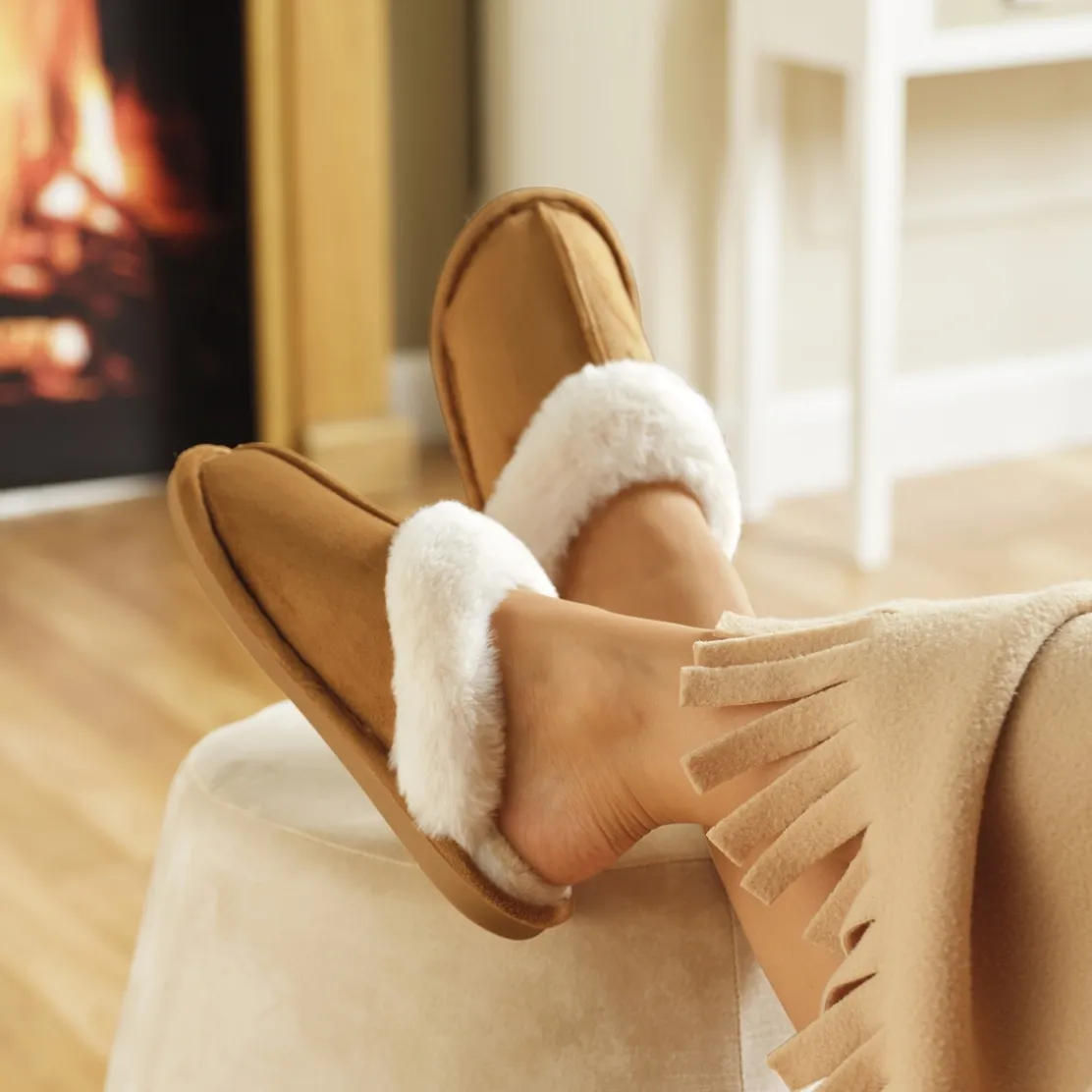 Pantoufles fourrées