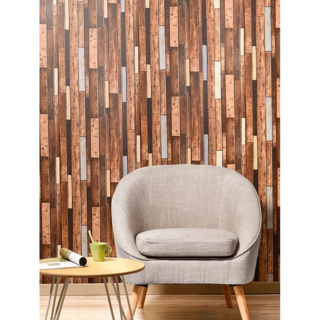 Papier mural autocollant briques