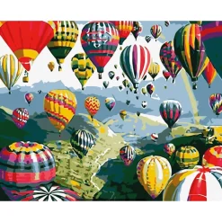 Peinture par numéros Mongolfières