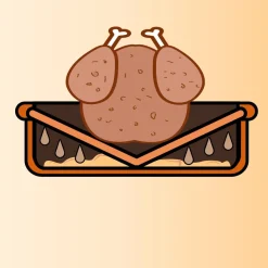 Plat à rôtir cuivré