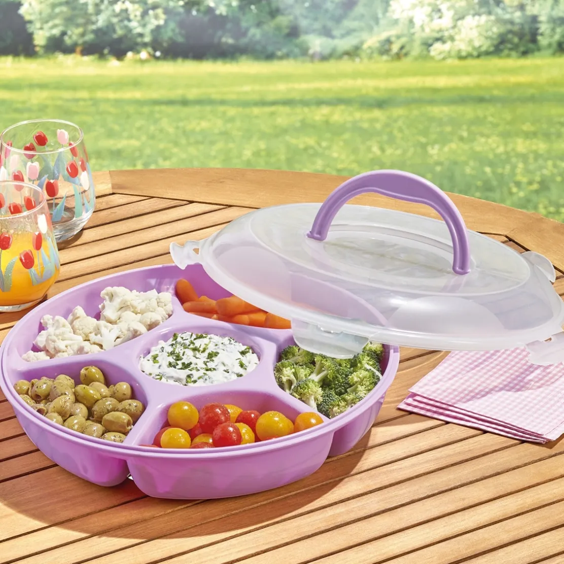 Plat apéritif avec couvercle