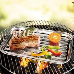 Plat barbecue inox