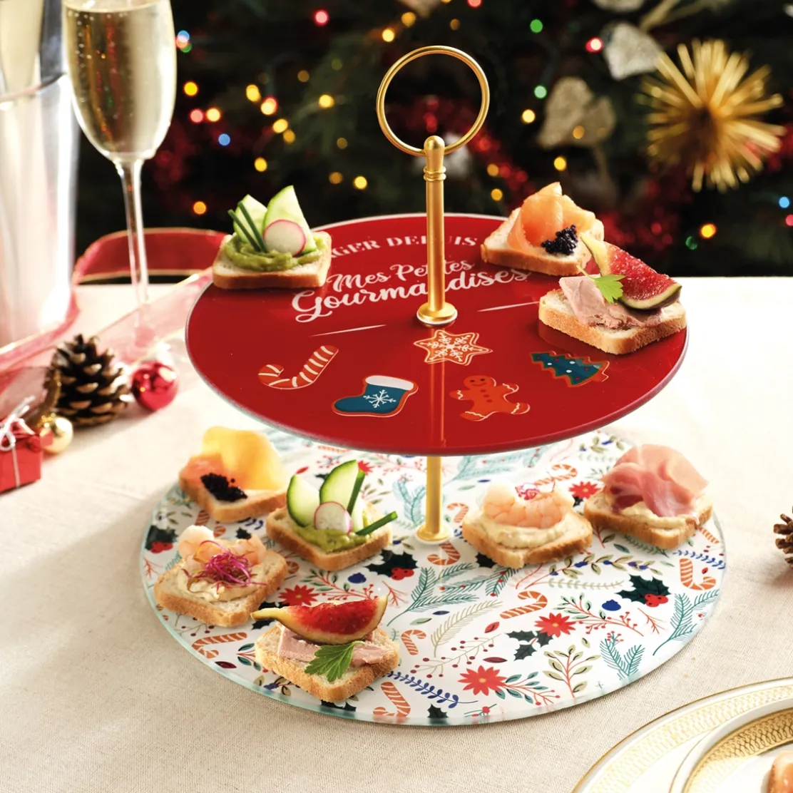 Plateau de présentation double