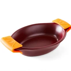 Poignées cocotte silicone orange