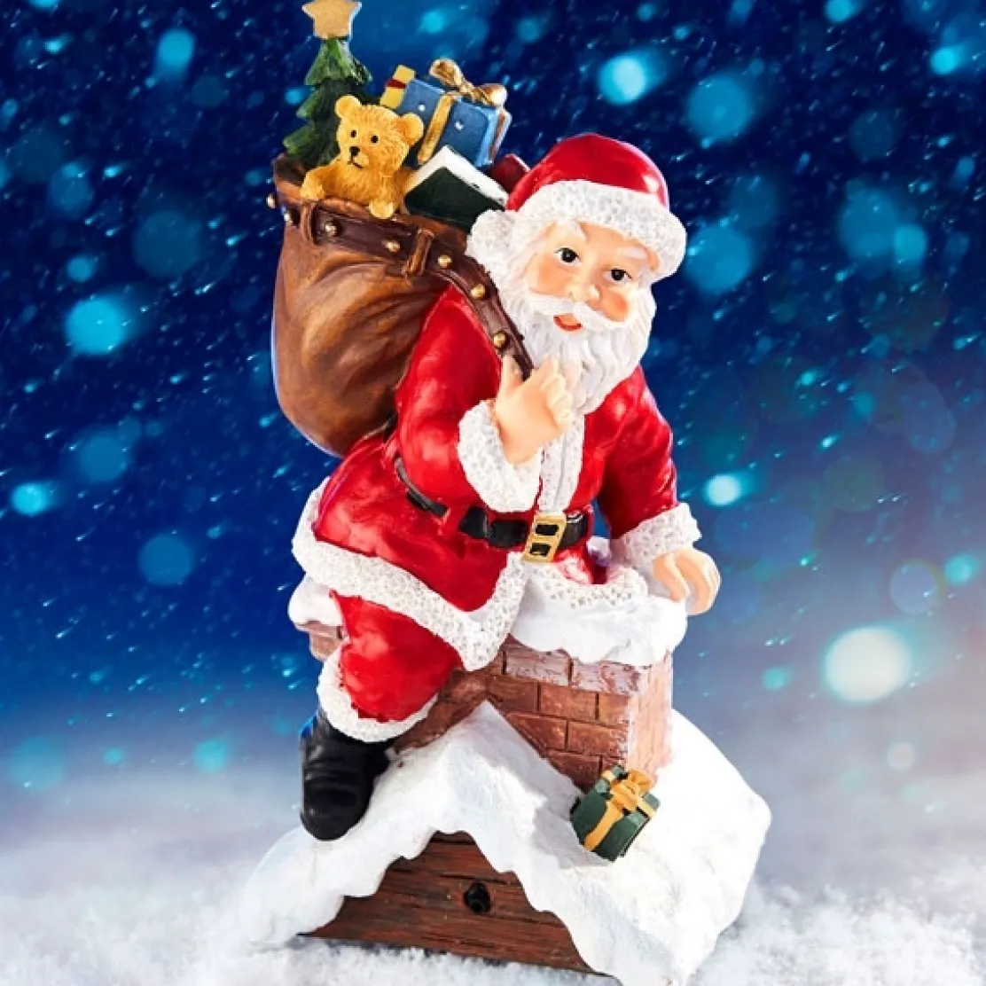 Père Noël sensor cheminée