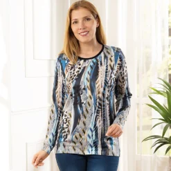 Pull léger imprimé