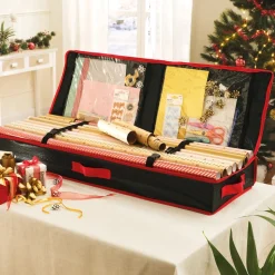 Rangement papier cadeau et accessoires