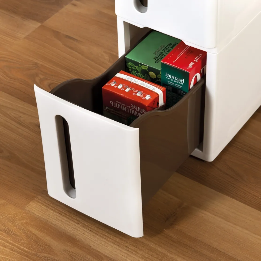 Resserre de cuisine blanche 2 tiroirs