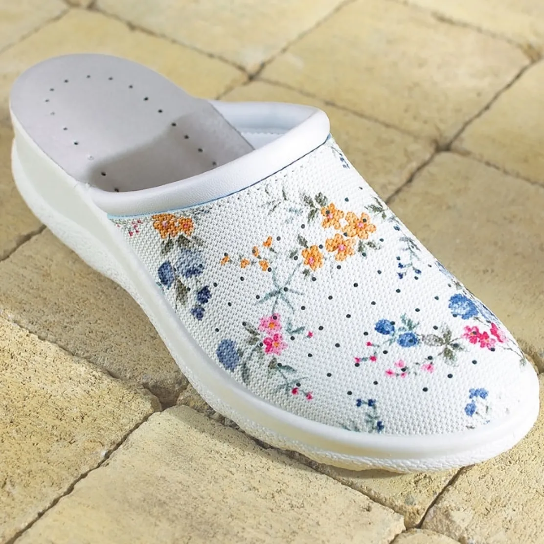 Sabots Fleuris Bleu t41 - taille 41