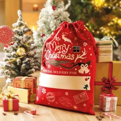 Sac à cadeaux rouge