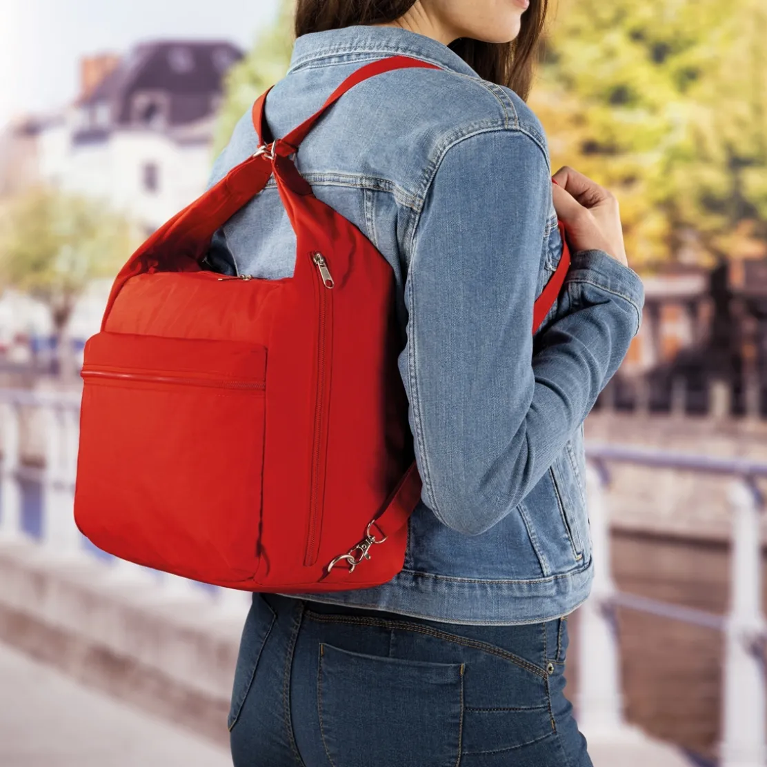 Sac 3 en 1 rouge ou marine