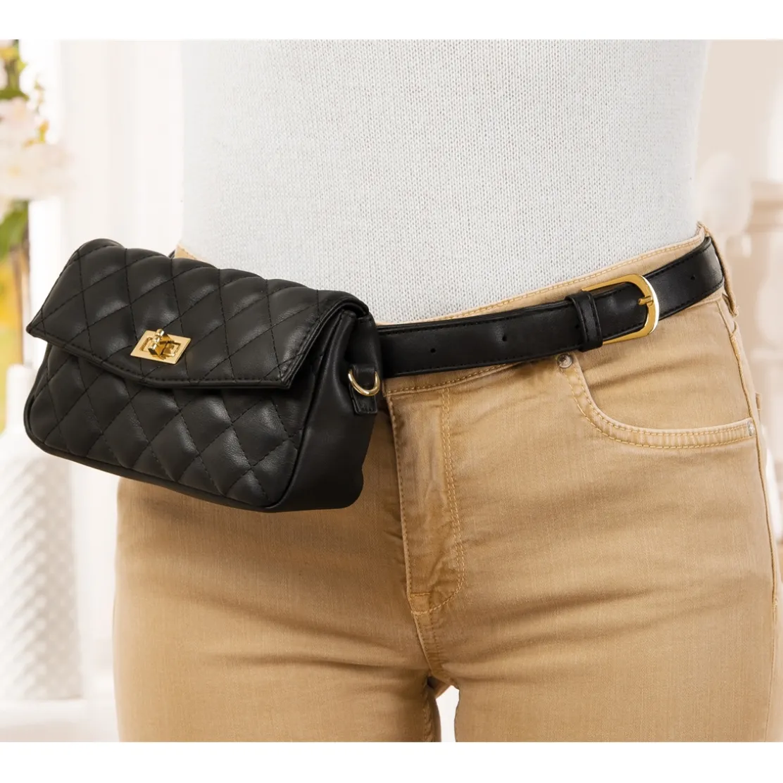 Sac ceinture/épaule noir