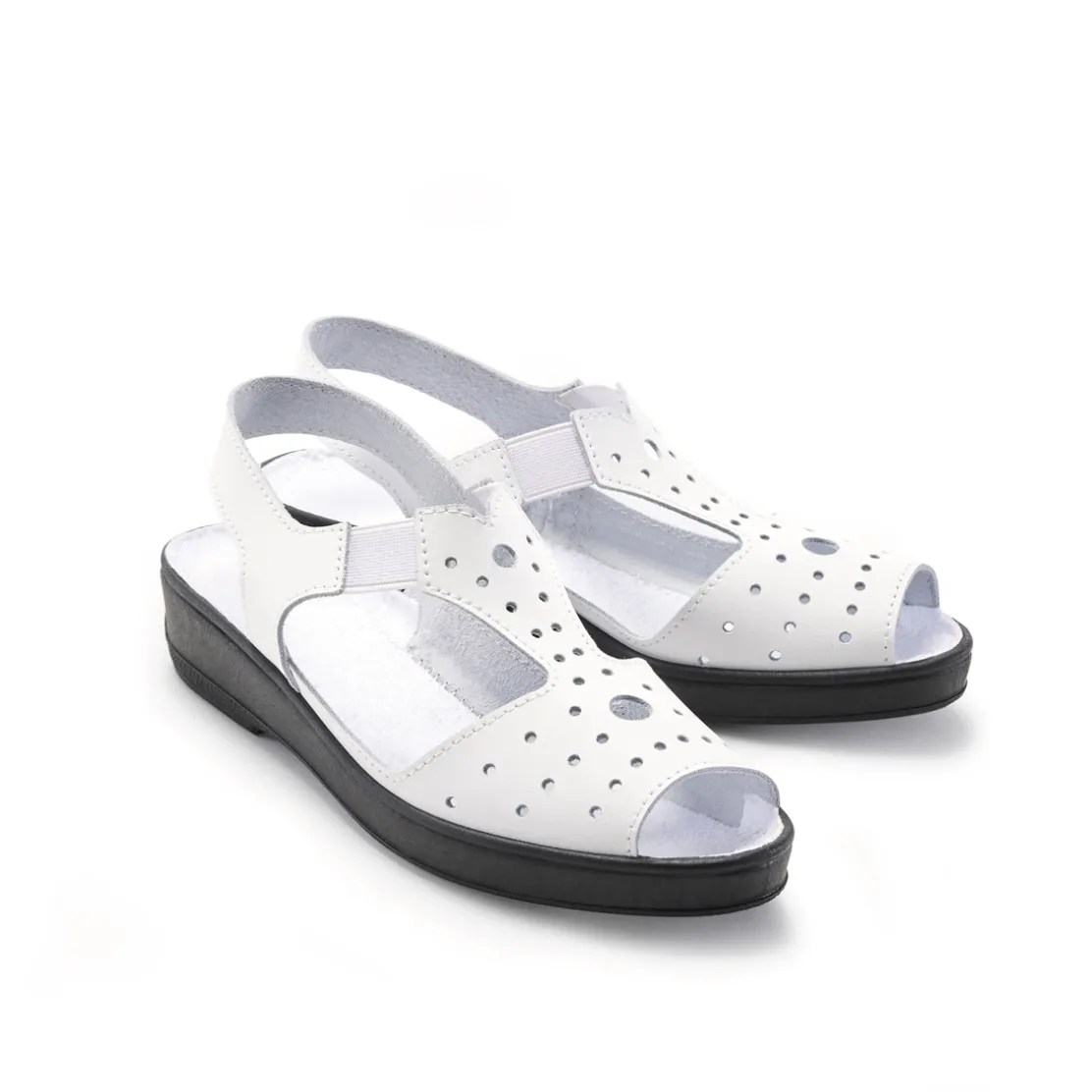 Sandales ajourées Sandra : divers coloris