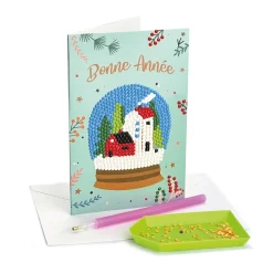 Set de 4 cartes postales à diamanter Nouvel an