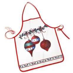 Tablier boules de Noël