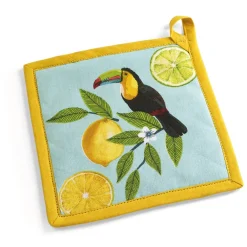 Tablier, gant et manique citron de Menton