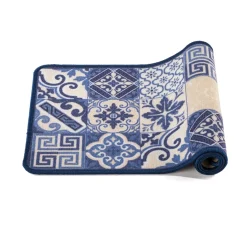 Tapis carreaux de ciment gris 40 x 60 cm