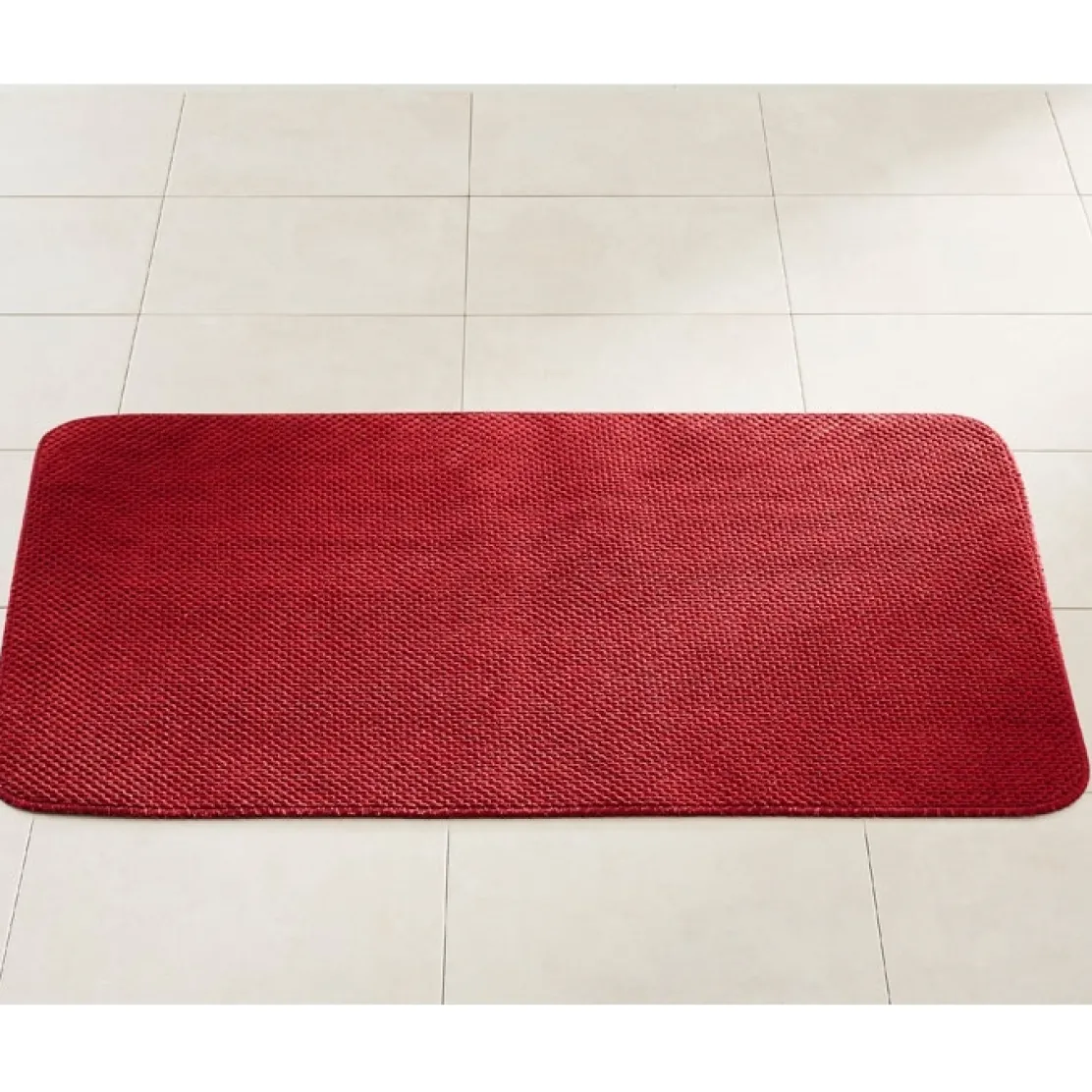 Tapis cuisine microfibres bordeaux 46 x 90 cm