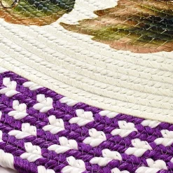 Tapis ovale raisins / Tapis demi-lune raisins