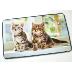 Tapis salle de bain 2 chatons