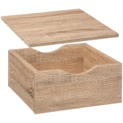 Tiroir et étagère pour caisson aspect bois ou blanc